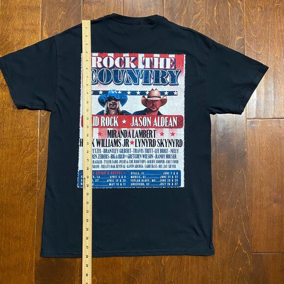 Fruit Of The Loom Kid Rock Jason Aldean Rock The Country Tour Concert Tee Mens M - Picture 8 of 8